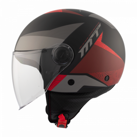 Helmet MT Helmets STREET S POKE B5 MATT RED M