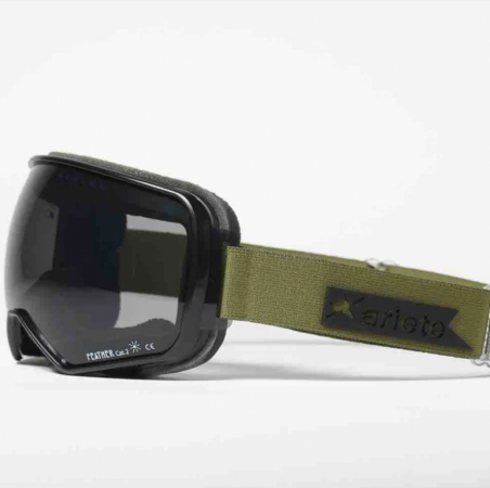 Goggles ARIETE 14920-LVP FEATHER LITE green strap