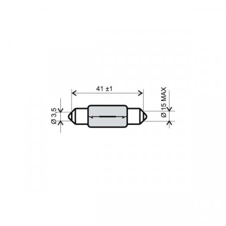 Žarnica RMS 246510126 FLOSSER 6V-15W T 15x42