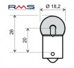 Žarnica RMS 246510215 12V 10W, G18 oranžna