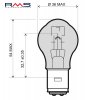 Žarnica RMS 246510315 12V 35/35W, S2 BA20D bela