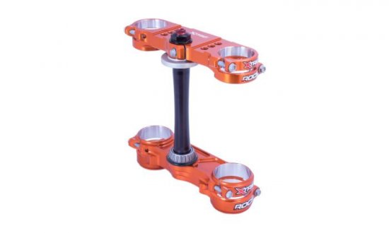 Triple clamp X-TRIG 40501008 ROCS PRO Oranžna 20-22mm