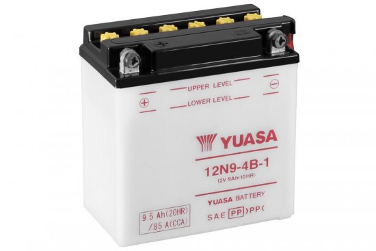 Conventional 12V battery NO ACID YUASA 12N9-4B-1