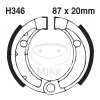 Brake shoe set EBC H346G grooved includings springs