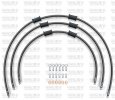 STANDARD Front brake hose kit Venhill YAM-10003F-BK POWERHOSEPLUS (3 cevi v kompletu) Black hoses, chromed fittings