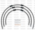 STANDARD Front brake hose kit Venhill YAM-10003F-CB POWERHOSEPLUS (3 cevi v kompletu) Carbon hoses, chromed fittings