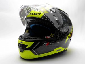 FULL FACE helmet AXXIS COBRA rage a3 gloss fluor yellow XS