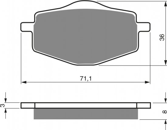 Zavorne obloge GOLDFREN 018 S3