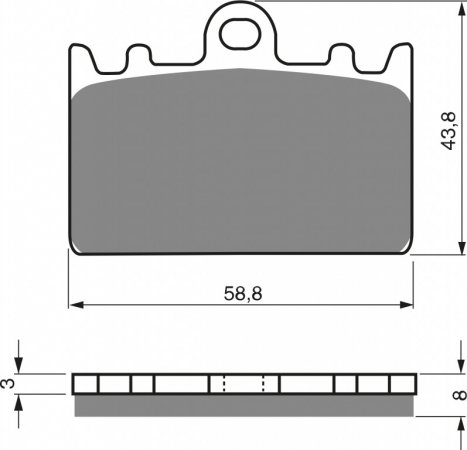 Zavorne obloge GOLDFREN 090 AD  OFF-ROAD FRONT