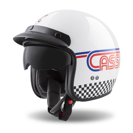 Jet čelada CASSIDA OXYGEN RONDO white/ red/ blue/ black M