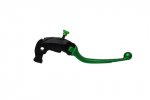 Adjustable folding lever ACCOSSATO aluminium, master cylinder zelena