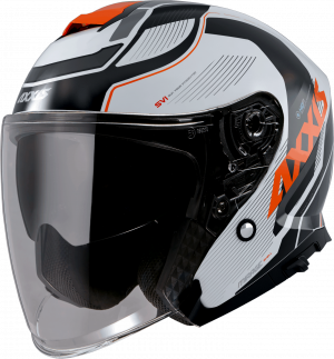 JET helmet AXXIS MIRAGE SV ABS village a4 gloss fluor orange S