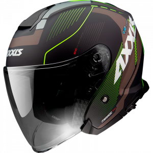 JET helmet AXXIS MIRAGE SV ABS village b3 matt fluor yellow XS