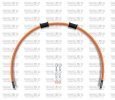 STANDARD Front brake hose kit Venhill TRI-8003F-OR POWERHOSEPLUS (3 cevi v kompletu) Orange hoses, chromed fittings