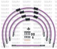 STANDARD Front brake hose kit Venhill YAM-5001FB-PU POWERHOSEPLUS (5 cevi v kompletu) Purple hoses, black fittings