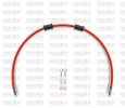 STANDARD Front brake hose kit Venhill TRI-8003F-RD POWERHOSEPLUS (3 cevi v kompletu) Red hoses, chromed fittings