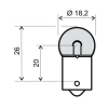 Lamp RMS 246510231 12V 10W BA15S