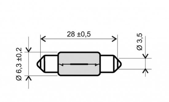 Lamp RMS 246510495 T8,5X31 6V 5W