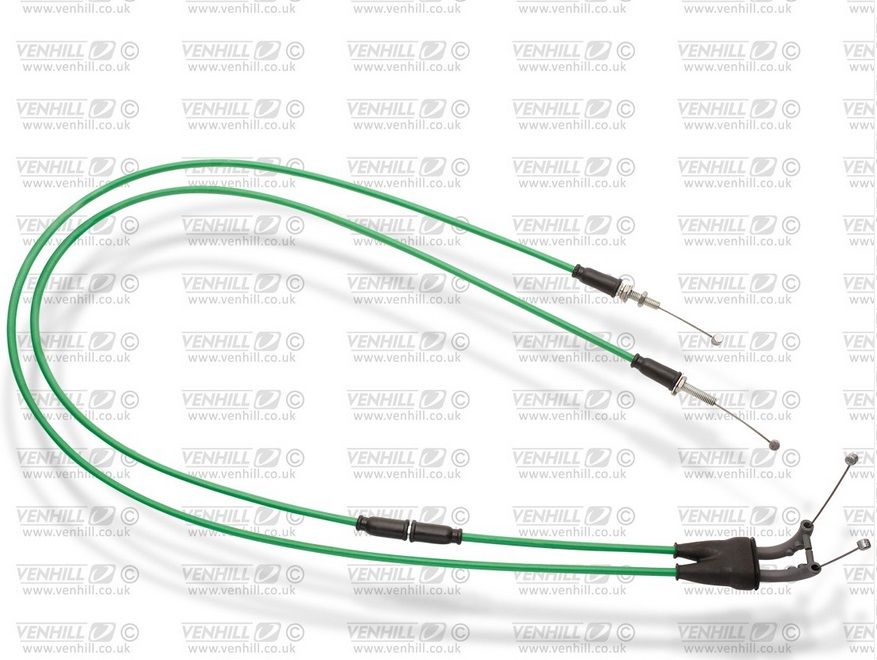 Throttle cables (pair) Venhill K02-4-036-GR featherlight zelena