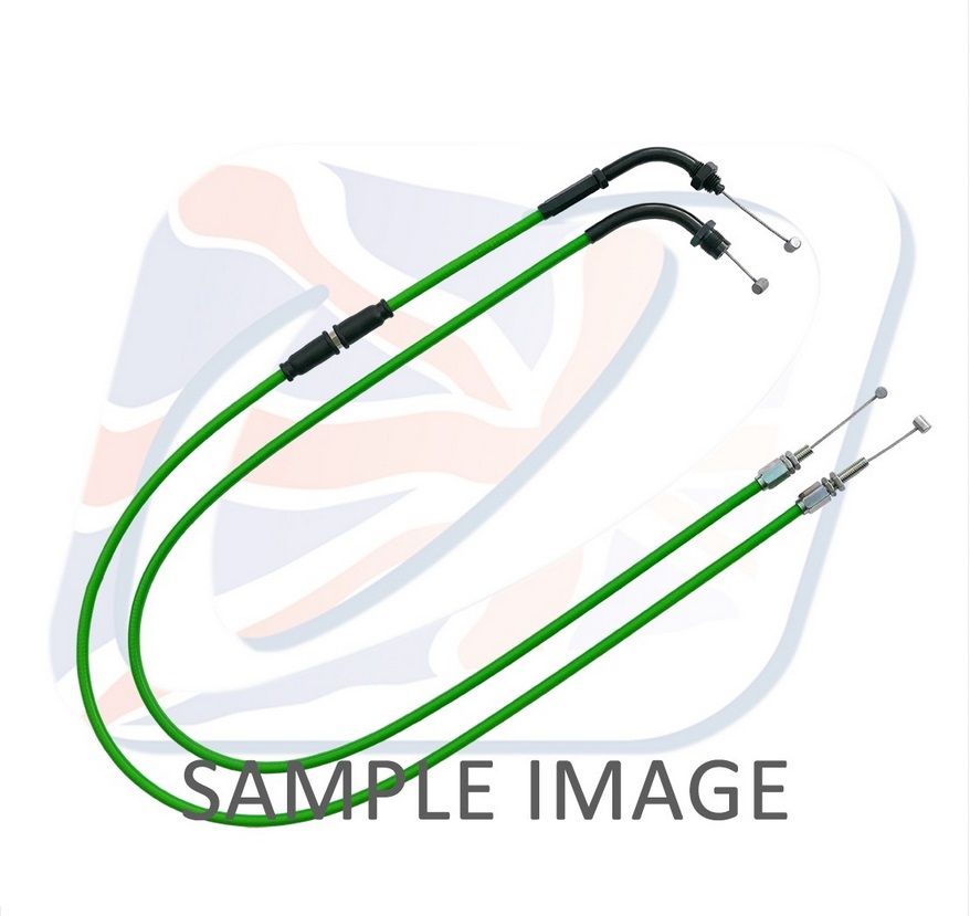 Throttle cables (pair) Venhill H02-4-122-GR featherlight zelena