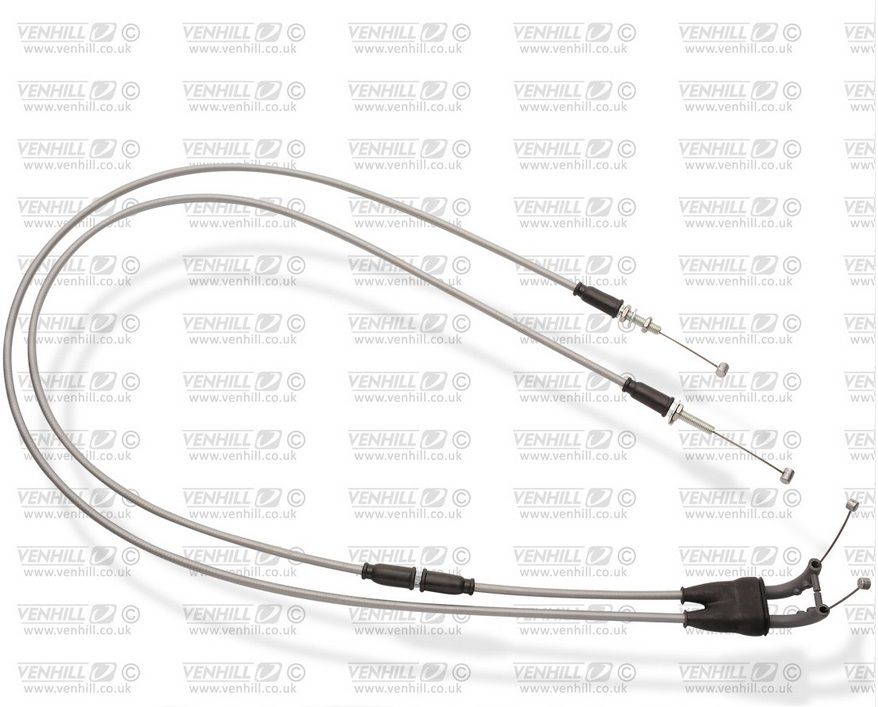 Throttle cables (pair) Venhill K01-4-038-GY featherlight siva