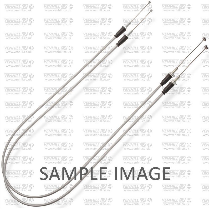 Throttle cables (pair) Venhill H02-4-046-GY featherlight siva