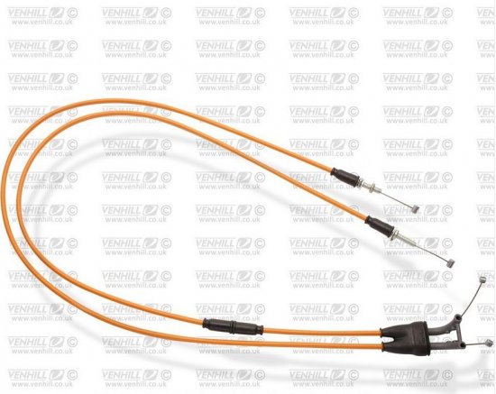 Throttle cables (pair) Venhill K01-4-037-OR featherlight oranžna