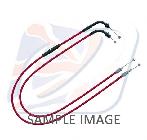 Throttle cables (pair) Venhill H02-4-122-RD featherlight rdeč