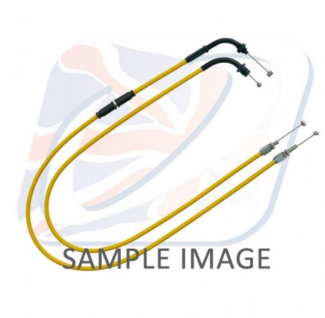 Throttle cables (pair) Venhill H02-4-122-YE featherlight yellow