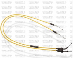 Throttle cables (pair) Venhill K02-4-036-YE featherlight yellow