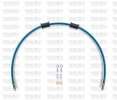 STANDARD Front brake hose kit Venhill TRI-8003F-TB POWERHOSEPLUS (3 cevi v kompletu) Translucent blue hoses, chromed fittings