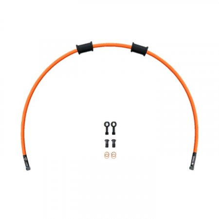 Set cevi za sklopko Venhill KAW-11010CB-OR POWERHOSEPLUS (1 cev v kompletu) Orange hoses, black fittings