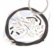 Universal throttle cables Venhill U01-4-888/A-BK for 888 Črn