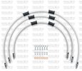 STANDARD Front brake hose kit Venhill YAM-10003F-WT POWERHOSEPLUS (3 cevi v kompletu) White hoses, chromed fittings